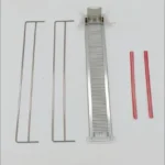 Close-up customer photo showing secure fixing clips and divider strips.
